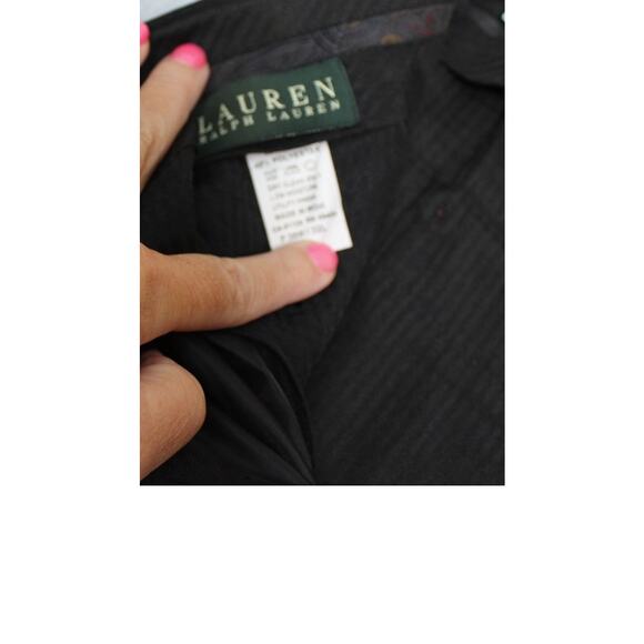 Ralph Lauren Wool/Polyester Blend Black Pants Mens Size 38W 32L PO4900040741 - Picture 4 of 6